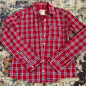 Hollister Plaid Button Down Shirt